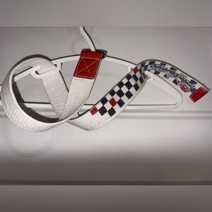 Kids Krickets Checkered Belt with Red Detail.